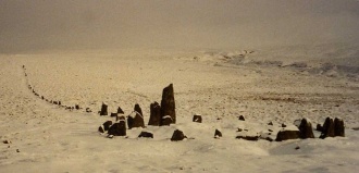 Down Tor stone row