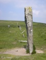Click for full size image of Drizzlecombe menhir 1 (PID:36474) Drizzlecombe menhir 1