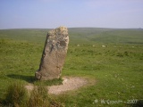 Click for full size image of Drizzlecombe menhir 3 (PID:36716) Drizzlecombe menhir 3