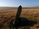 Click for full size image of Drizzlecombe menhir 3 (PID:165573) Drizzlecombe menhir 3