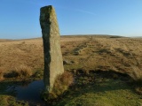 Click for full size image of Drizzlecombe menhir 1 (PID:165558) Drizzlecombe menhir 1