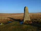 Click for full size image of Drizzlecombe menhir 1 (PID:165559) Drizzlecombe menhir 1