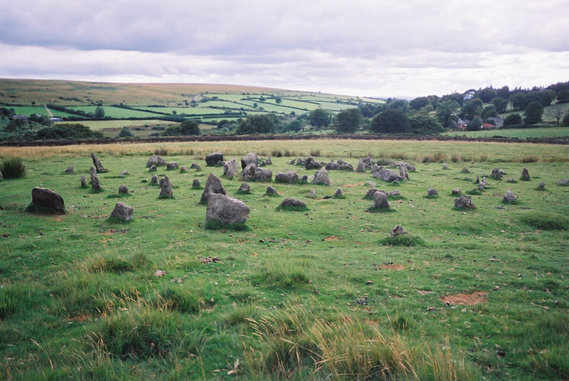 SX575678 Yellowmead Stone Circle Dartmoor Devon visited 20th August 2003.