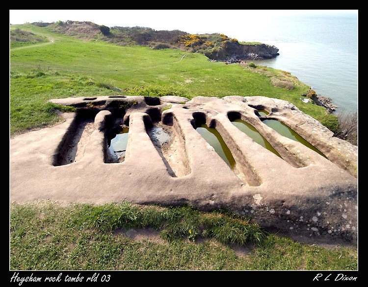 the Rock cut tombs at St patricks Chapel Heysham 
taken 24/4/2011