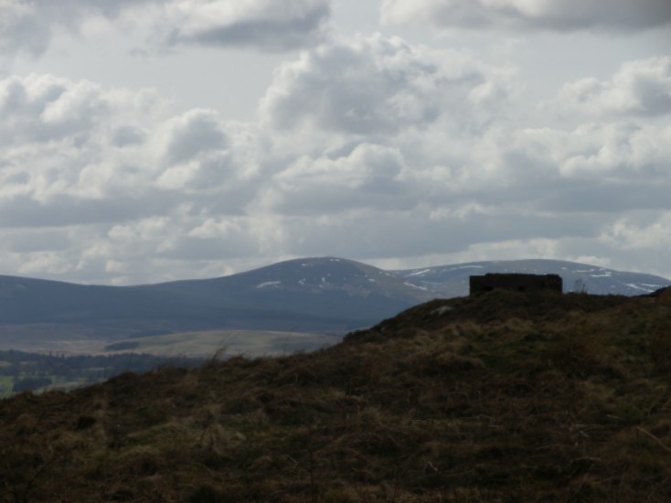 A pillbox sits in its defensive position guarding the valley at Old Bewick Hill in north Northumberland.