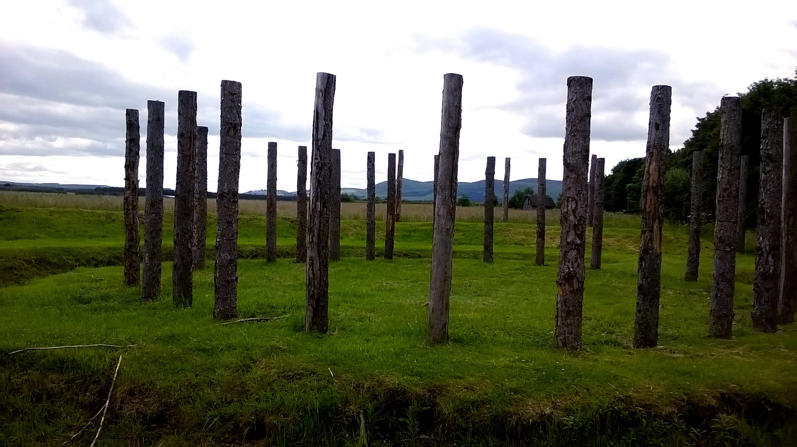 Milfield Reconstructed Henge at Maelmin Heritage Centre