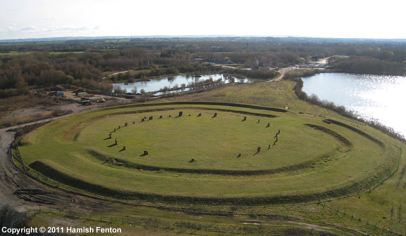 The Devils Quoits, viewed from the north.

Kite Aerial Photograph

13 March 2011