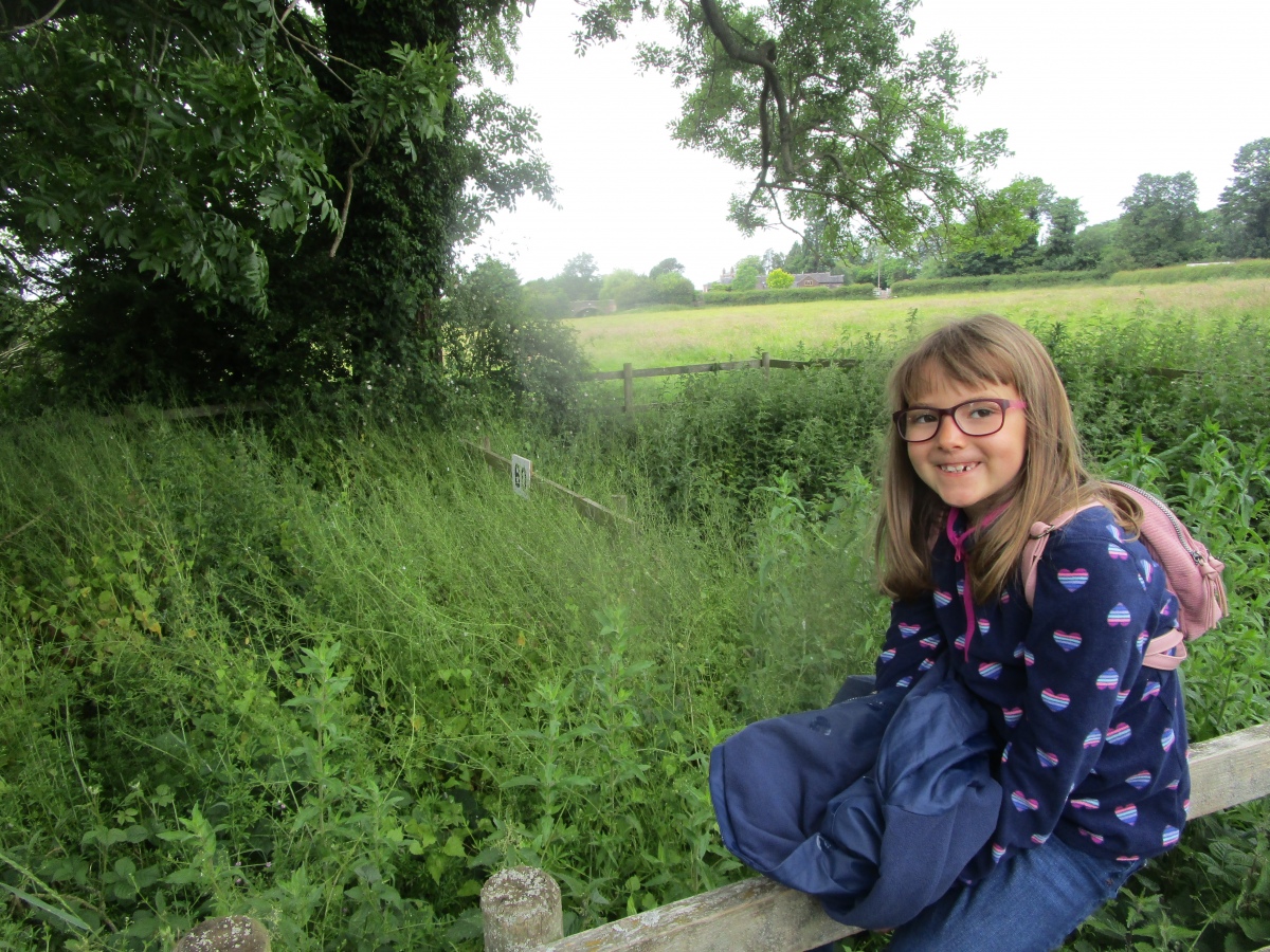 Emily finds St Rufin's Well June 2021