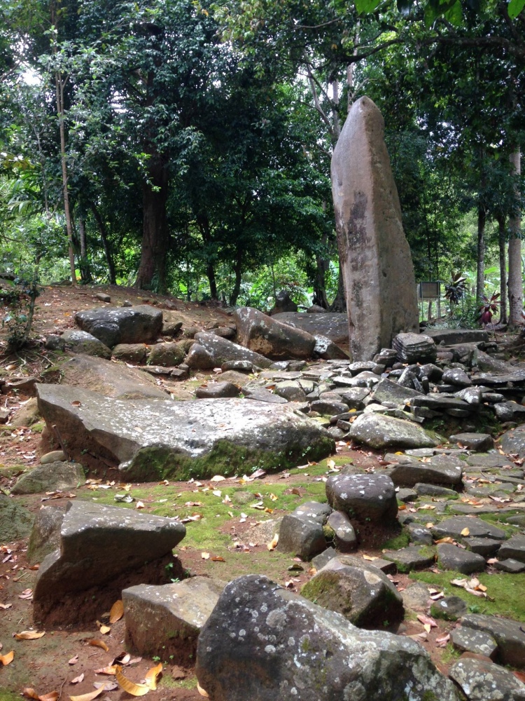 The standing menhir in the center of the site