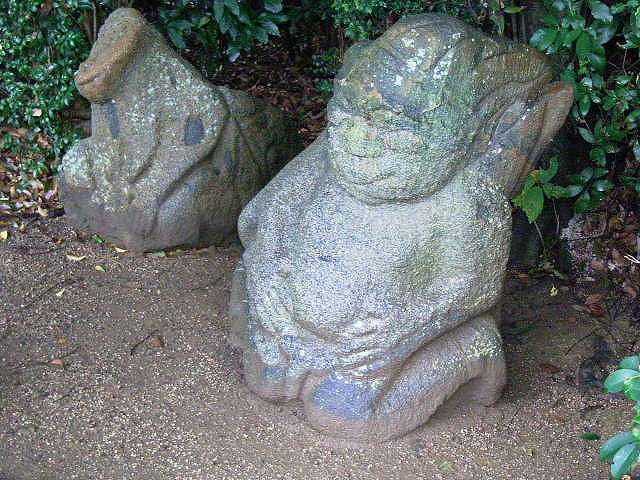 Enigmatic sculptured stones around Asuka district, Nara pref., Japan