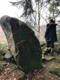 Jardin des Fées Menhir I path