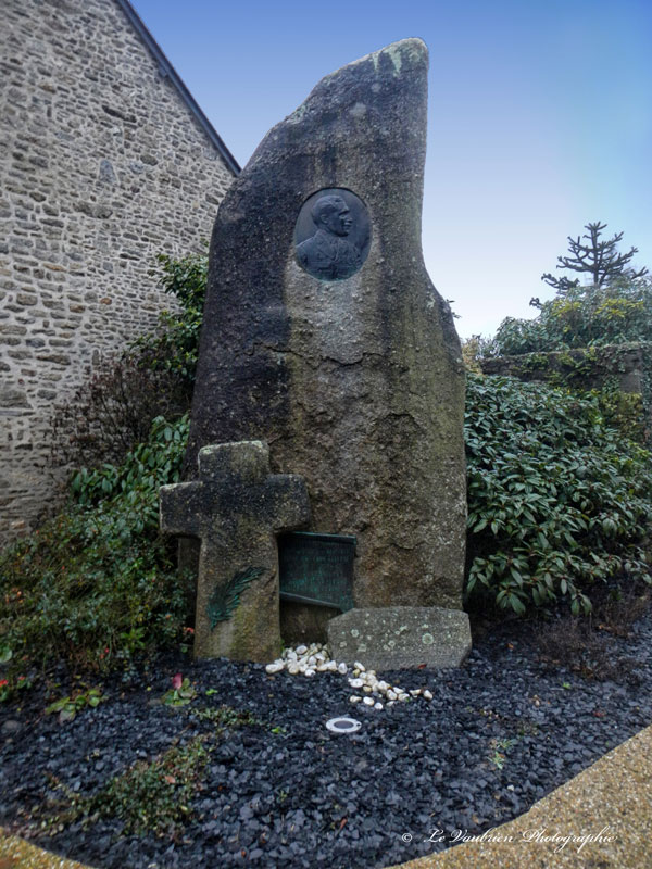 All of the new street work has now been completed in the village and the menhir is lit at night.