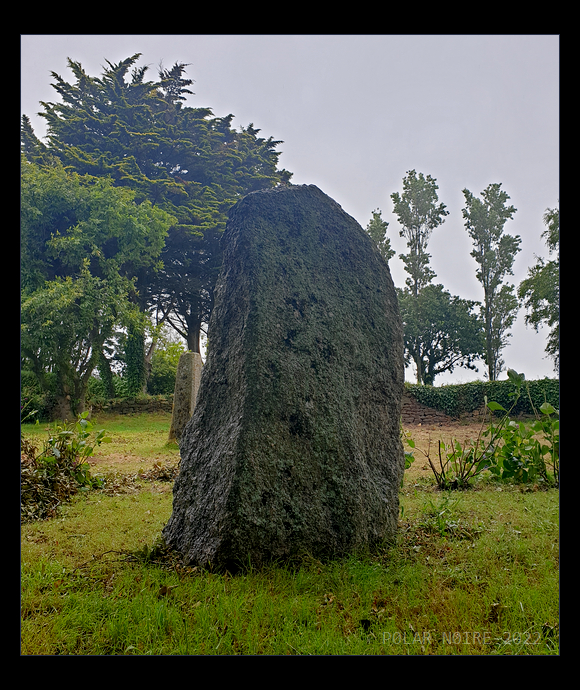 Stèle and menhir de la Chapelle de Larret