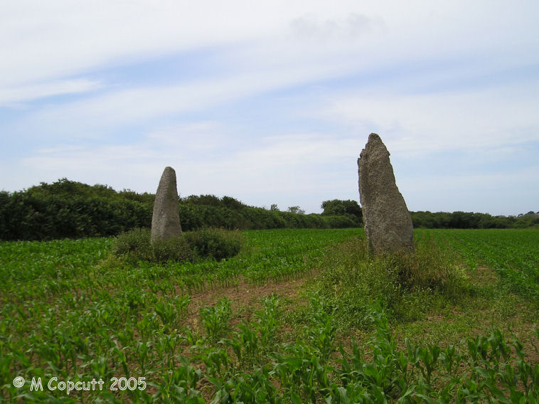 Saint-Denec alignement de menhirs