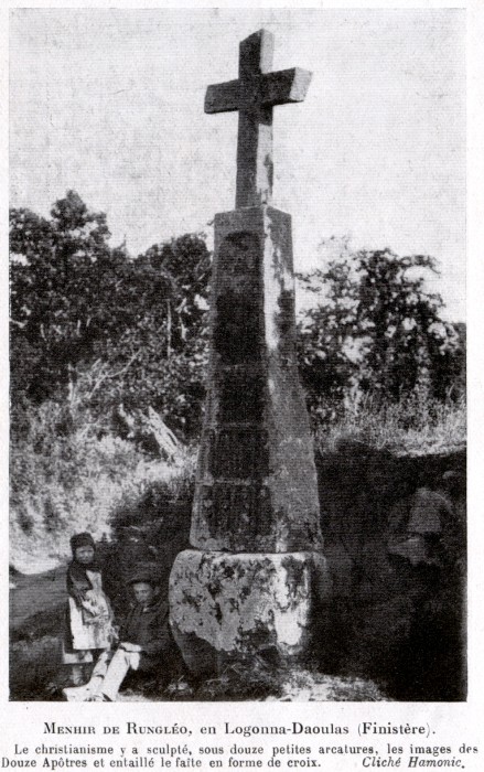 Vintage photograph from the 1927 book Menhirs et Dolmens Bretons by Paul Gruyer 
