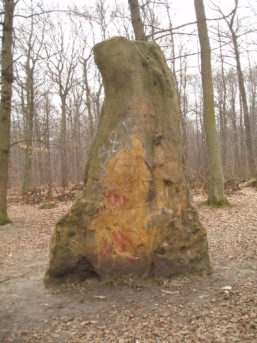 Chêne des Missions menhir in the Yvelines, D78, Near paris.