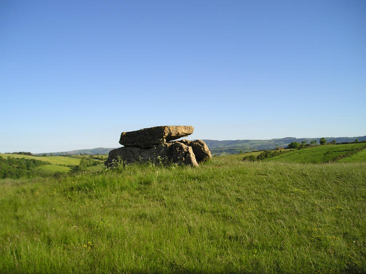 Galitorte dolmen, near to the village of Buzeins in Aveyron.