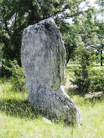 another view of Menhir de Courtis 
