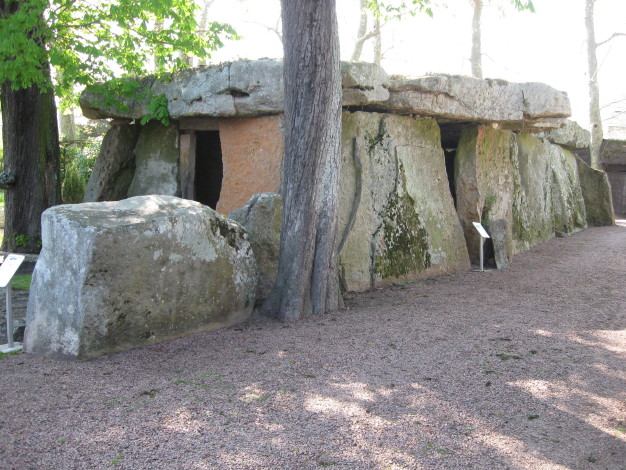 Exterior view from which it is possible to guage the immense size of the orthostats and capstones.