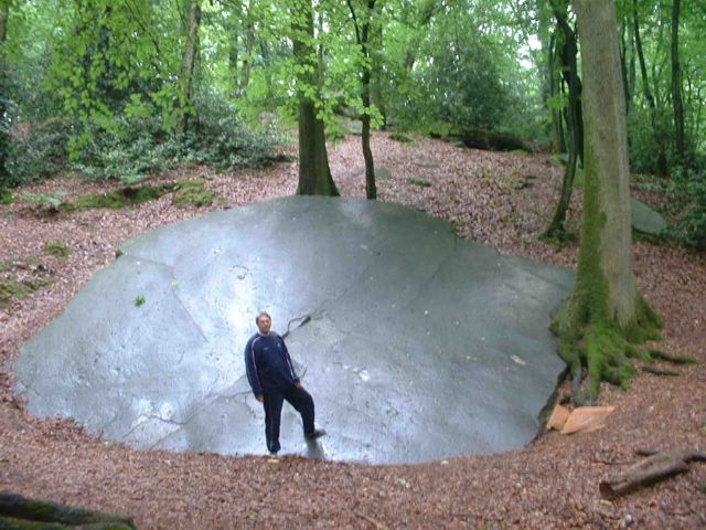 I visited Pierre Clouise last year, this is the largest piece of a huge construction, there are other pieces scattered over apprx. 50 meter area in no particular arrangent.