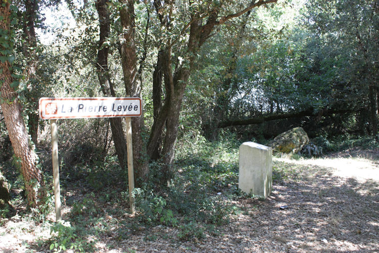 A small ruined dolmen in the woods - but well signposted.