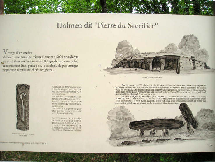 Dolmen dit la Pierre du Sacrifice (Boixe)