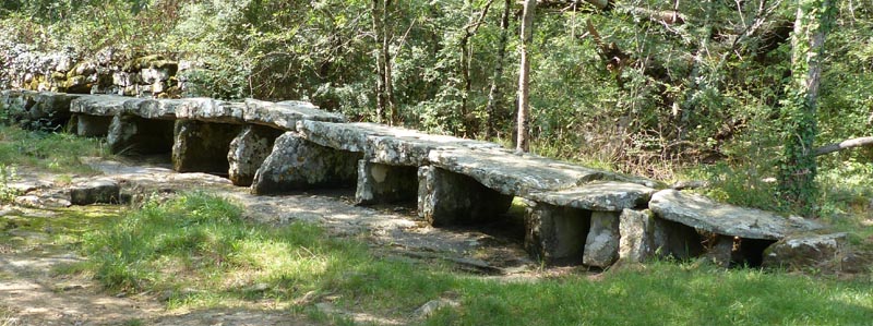 Megalithic bridge near Lablachère