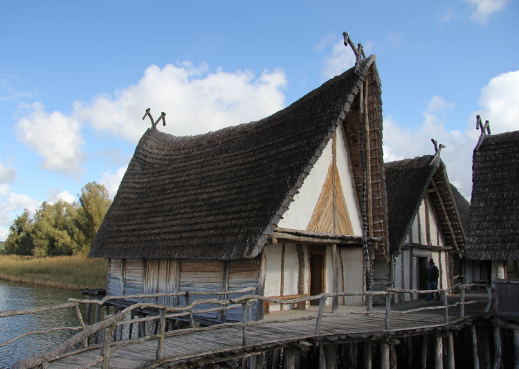 Stilt house from the Bronze Age village Unteruhldingen