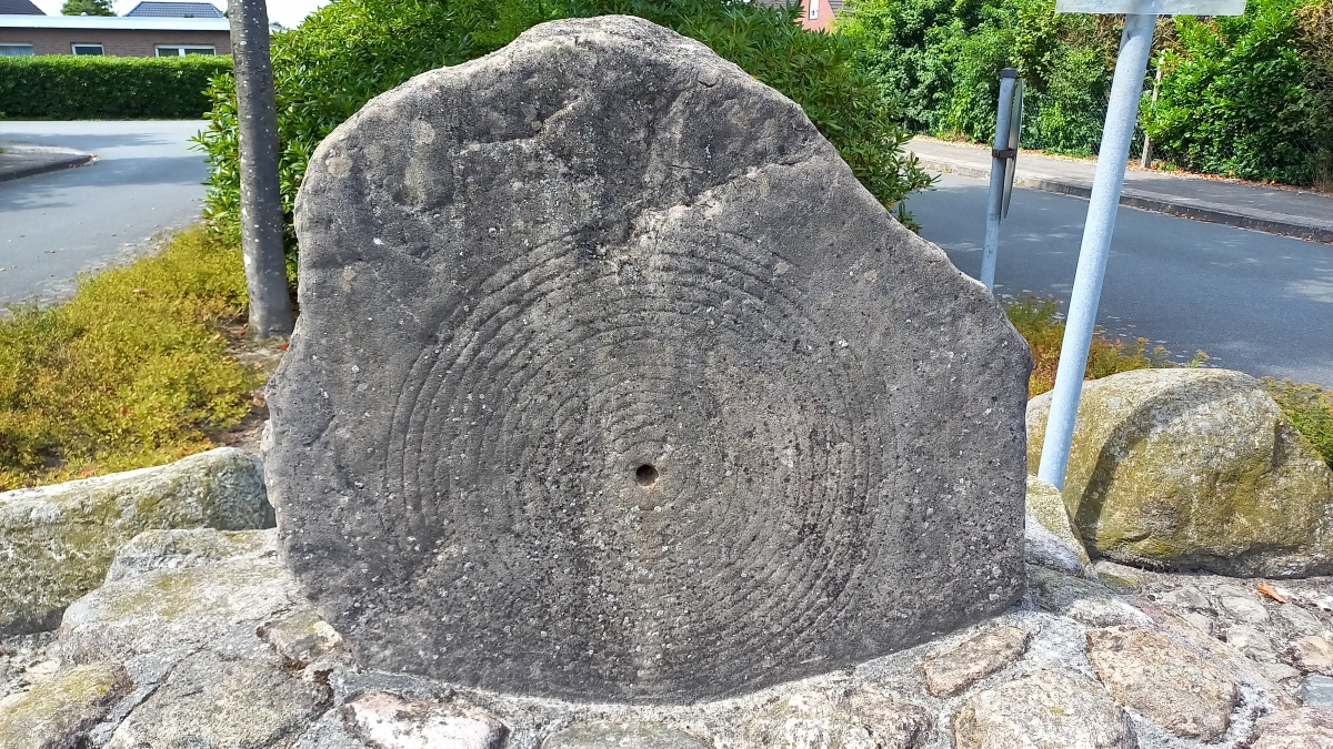 A (albeit very good!) replica. The original stone is in the local school in Horsten. A link to the school website with the stone: https://www.sonnensteinschule.de/Der-Sonnenstein/
