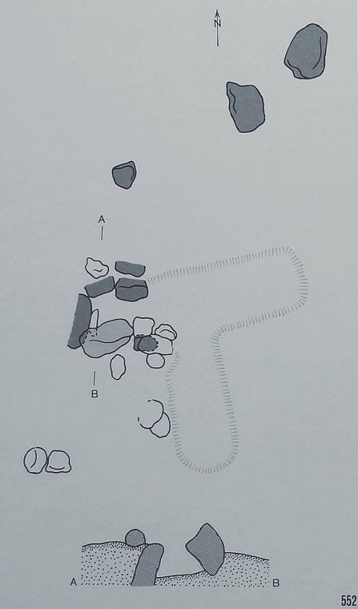 Ground-plan (1931),
Picture credits: Sprockhoff, Atlas der Megalithgräber Deutschlands,
Teil 2: Mecklenburg, Brandenburg, Pommern (1967)
