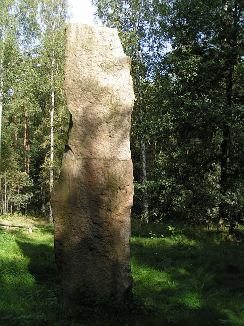 The backside of the menhir.