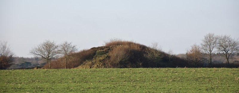 A round barrow on the outskirts of the town of Owschlag.