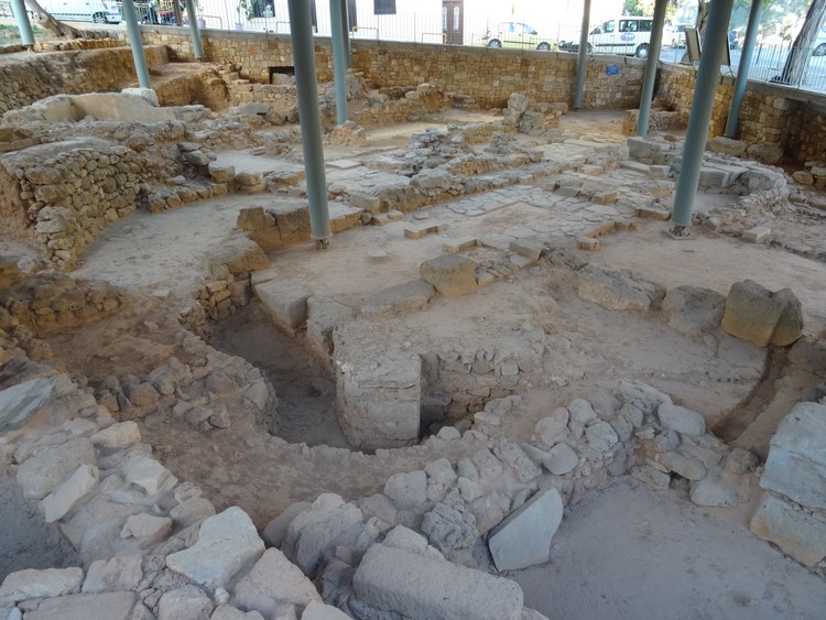 A general view of the excavations at the Ayia Aikaterini square (photo taken on April 2018).