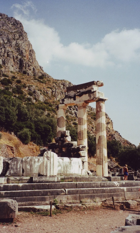 Site in Attica/Central Greece: Delphi - The Temple of Athena Pronaos
