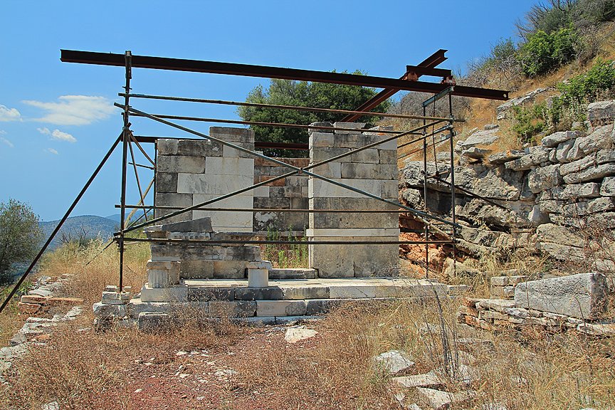 Temple in reconstruction.