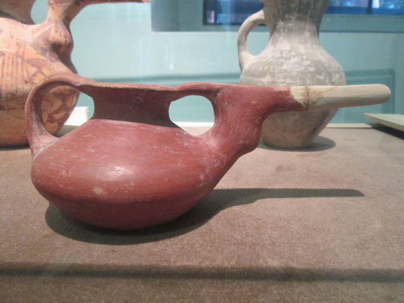 Kashan National Museum. Another 2nd Millennium BC Ceramic vessel from Tepe Sialk.  April 2014
