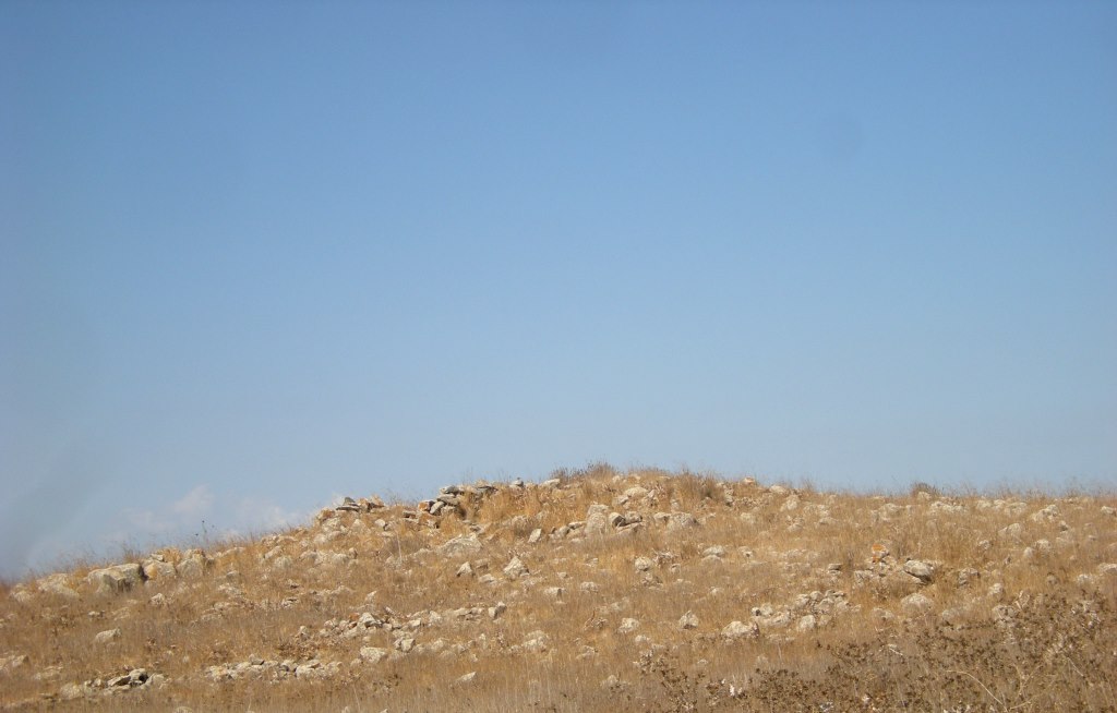 Dolmen field near Natur on the Golan Heights 