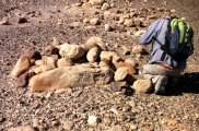 Click for full size image of Wadi Paran ancient agriculture terraces, matseboth and Rock art (PID:152988) Wadi Paran ancient agriculture terraces, matseboth and Rock art