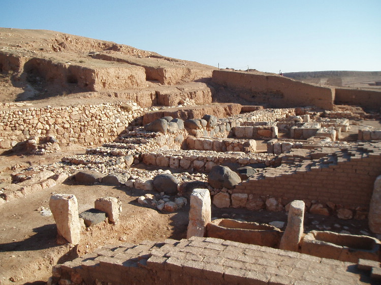 Princes' Palace at Ancient City in Syria. destroyed during the Bronze age.
20,000 Clay tablets found here with very useful explanations of the Ancient world.