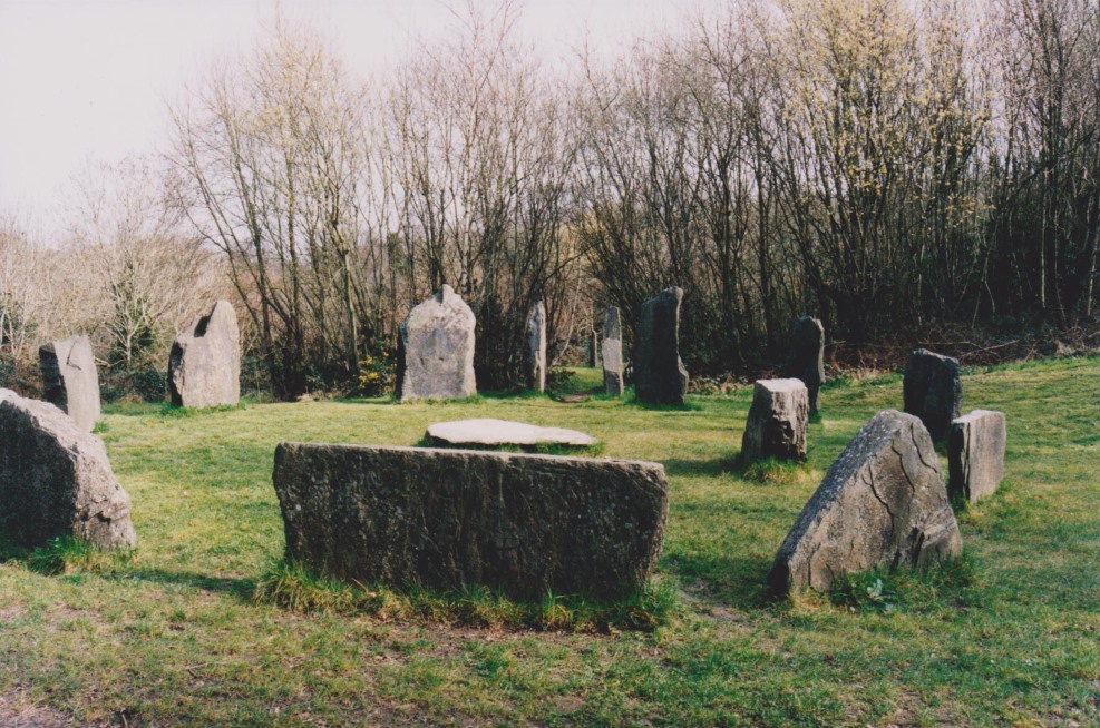 The circle with its recumbent stone at Ferrycarrig in 2003.  See the website for more details: http://www.irishheritage.ie/stone-age-7000bc-2500bc/  There's a picture of it in the snow.