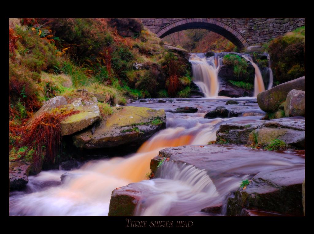 Another upload from the earlier concerning 'Flash money' and three shires head. The river is the Dane and is approximately two miles from whence it rises. One can see the autumn hues of heather, bracken and purple moorgrasses, together with fresh water lichens. The place is filled with plenty of avian wildlife.
