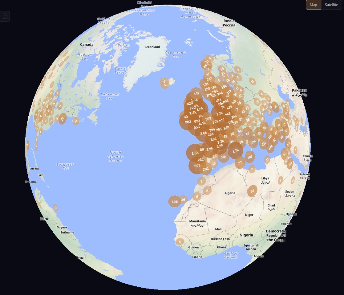 3D Globe preview