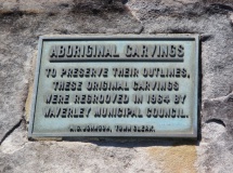 Bondi Golf Course rock art site