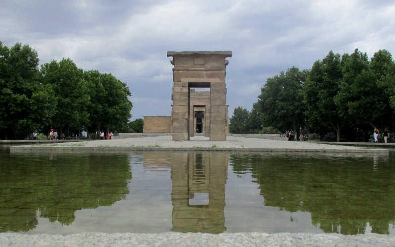 Reconstructed Temple of Debod, moved from Egypt due to the construction of the Aswan Dam and donated by Egypt to Spain in gratitude for Spanish assistance in saving other threatened monuments.


More on the Templo De Debod Website

Site in Castilla La Mancha y Madrid Spain