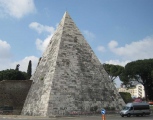 Rome. Pyramid of Caius Cestius