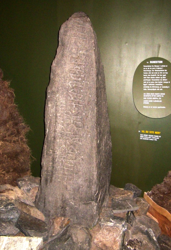 February 2012 - 10th century inscribed stone.

The caption reads: 
