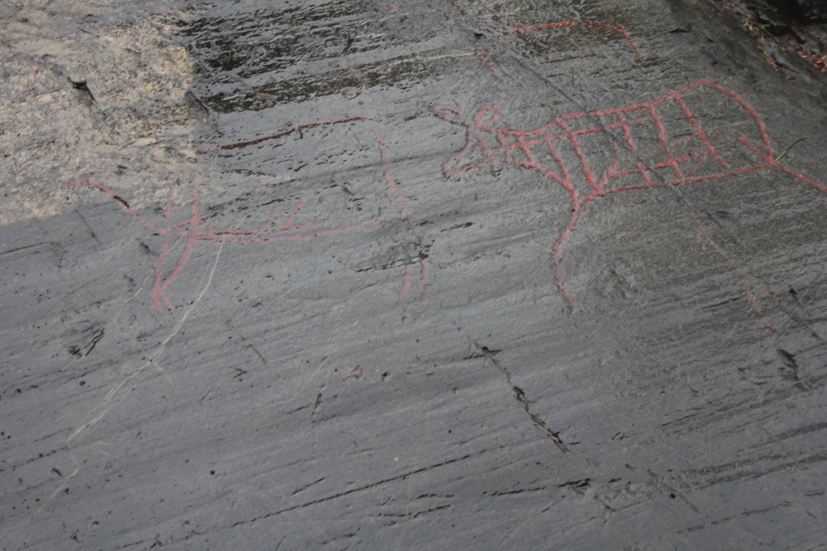 The rock carvings at Sjømannsskolen Oslo Norway