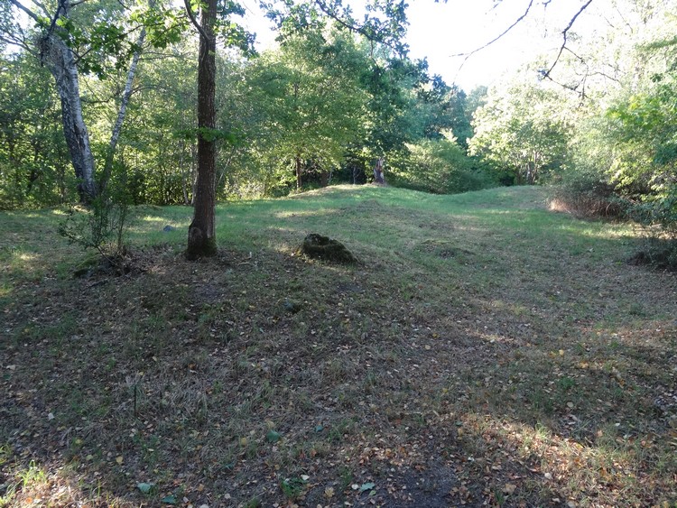 Iron Age barrows seen from the east (photo taken on August 2016).