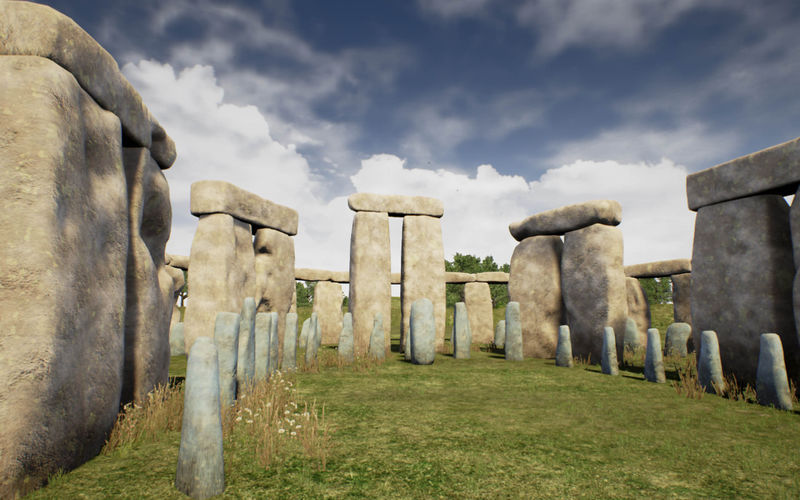 Ancient Sites Soundgate app - Stonehenge simulation