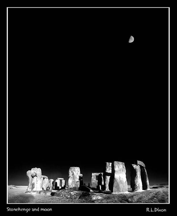 Stonehenge taken in digital infra red